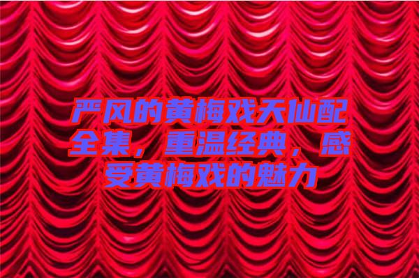 嚴風的黃梅戲天仙配全集，重溫經典，感受黃梅戲的魅力
