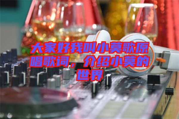 大家好我叫小莫歌原唱歌詞，介紹小莫的世界