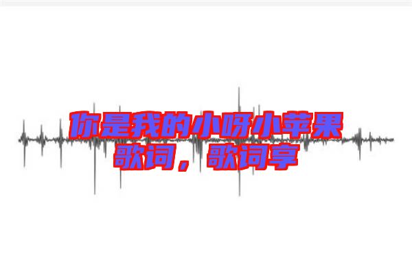 你是我的小呀小蘋果歌詞，歌詞享