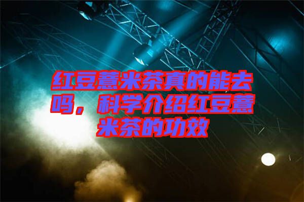 紅豆薏米茶真的能去嗎，科學介紹紅豆薏米茶的功效