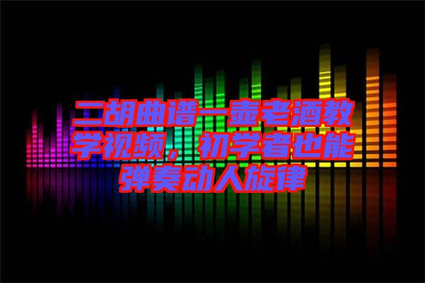 二胡曲譜一壺老酒教學視頻，初學者也能彈奏動人旋律