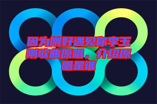 因?yàn)閯偤糜鲆?jiàn)你李玉剛歌曲原唱，介紹原唱是誰(shuí)