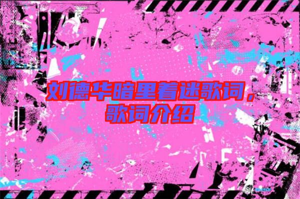 劉德華暗里著迷歌詞，歌詞介紹