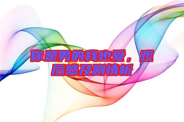 你是男的我也愛，觀后感及劇情析