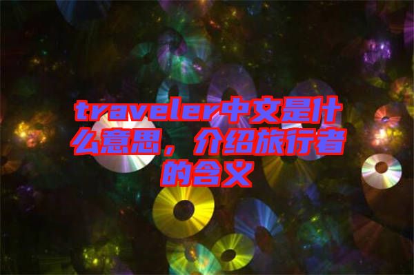 traveler中文是什么意思，介紹旅行者的含義