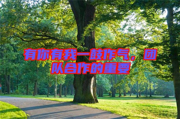 有你有我一鼓作氣，團隊合作的重要