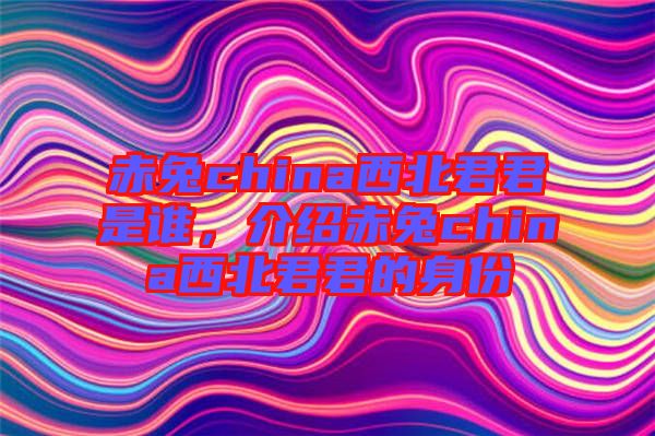 赤兔china西北君君是誰，介紹赤兔china西北君君的身份