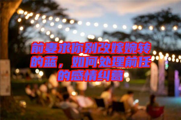 前妻求你別改嫁婉轉(zhuǎn)的藍(lán)，如何處理前任的感情糾葛