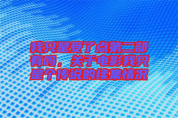 我只是受了點第二部有嗎，關于電影我只是個傳說的續集情況