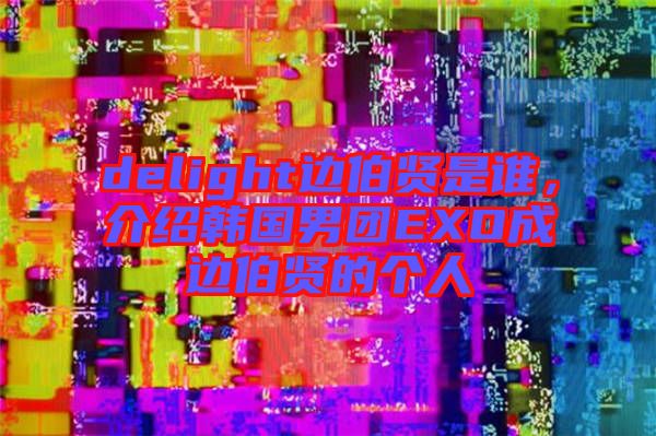 delight邊伯賢是誰，介紹韓國男團(tuán)EXO成邊伯賢的個(gè)人