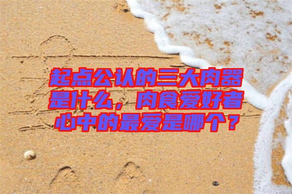 起點(diǎn)公認(rèn)的三大肉器是什么，肉食愛好者心中的最愛是哪個(gè)？