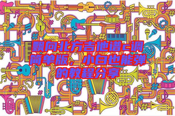 飄向北方吉他譜c調(diào)簡(jiǎn)單版，小白也能彈的教程分享