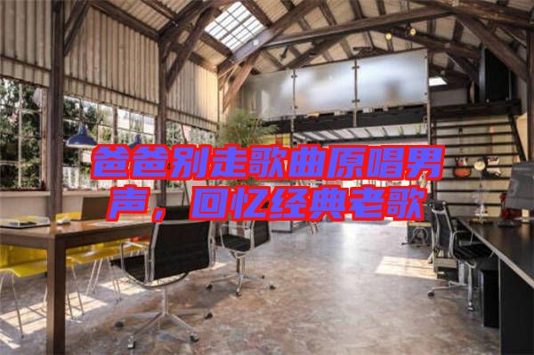 爸爸別走歌曲原唱男聲，回憶經(jīng)典老歌