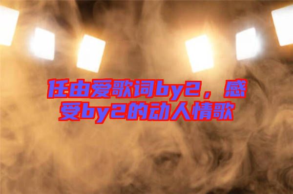 任由愛歌詞by2，感受by2的動人情歌