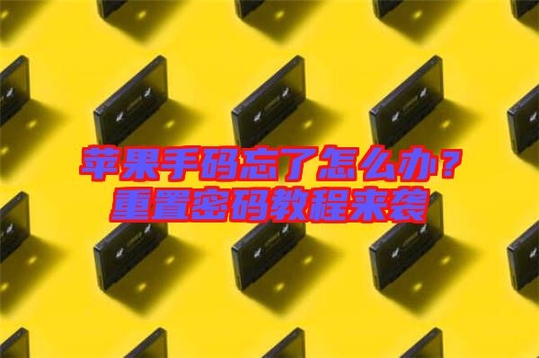 蘋(píng)果手碼忘了怎么辦？重置密碼教程來(lái)襲