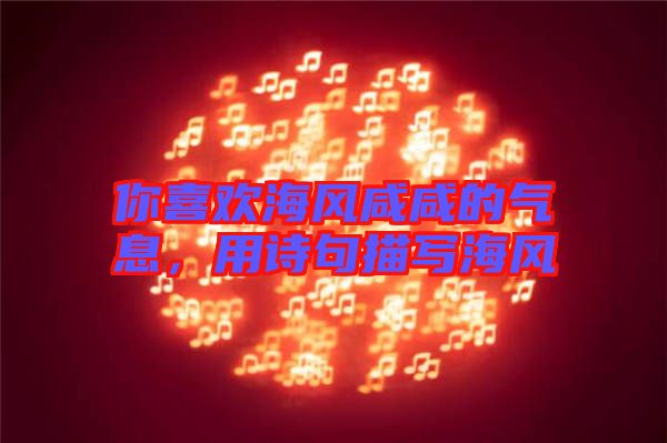 你喜歡海風(fēng)咸咸的氣息，用詩句描寫海風(fēng)