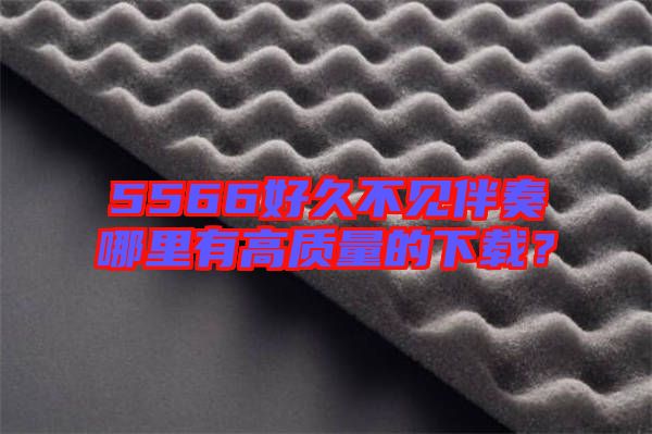 5566好久不見伴奏哪里有高質量的下載？